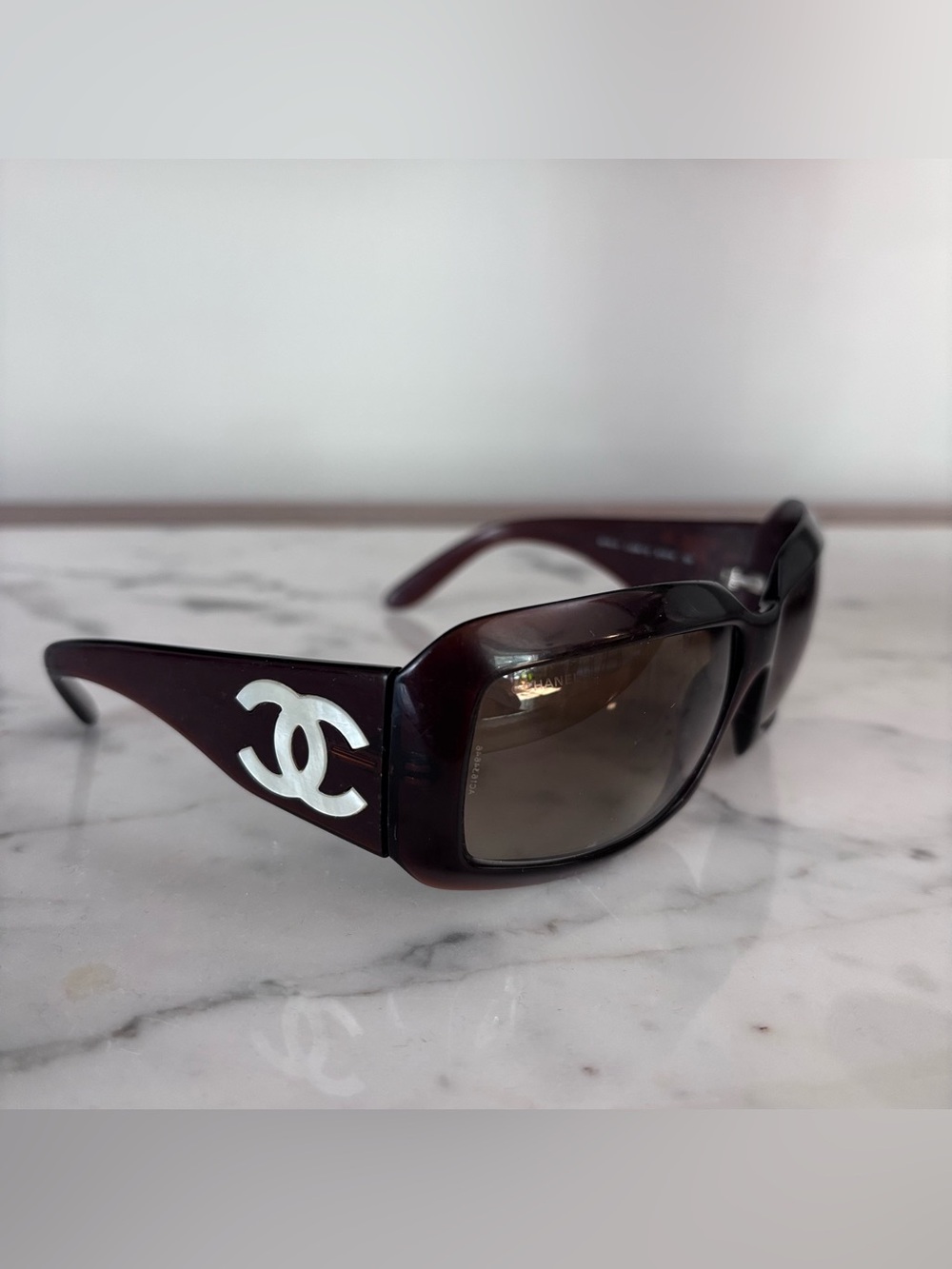 Chanel mother of pearl sunglasses